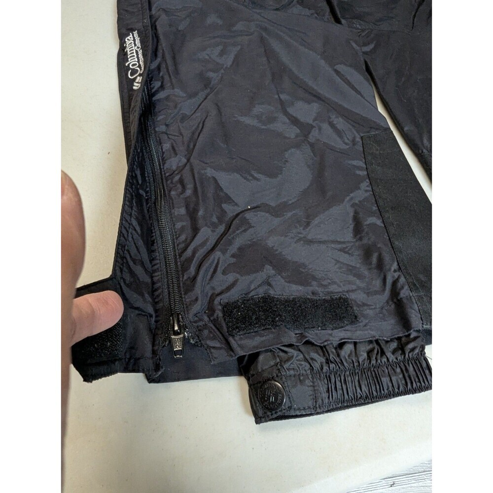 Columbia Men’s M Black Ski Snow Pants Insulated Winter Boarding Belted Mesh Line - Picture 12 of 16